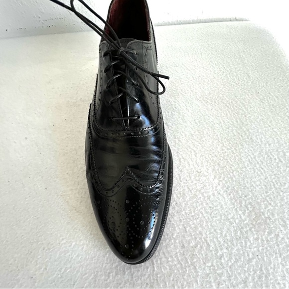 Vintage Florsheim Imperial Black Wingtip Shoes Men\'s Size US 9B main image 9